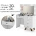 Kit Penteadeira Com Banqueta Em MDF 00809101X022034 Branco LPA