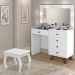Kit Penteadeira Com Banqueta Em MDF 00809101X022034 Branco LPA