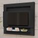Painel Home Suspenso Riviera Ripado Preto para TV até 75” - Móveis Luapa