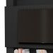 Painel Home Suspenso Riviera Ripado Preto para TV até 75” - Móveis Luapa