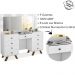 Penteadeira Camarim Com Espelho 00808900 Branco LPA