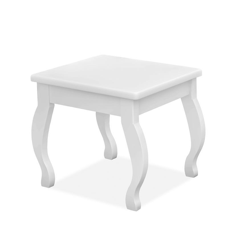 Penteadeira Camarim Luna Branco com Banqueta - Móveis Luapa
