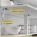 Armário Aéreo 1 Porta Basculante Marquesa 120cm 100% MDF Branco