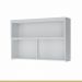 Armário Aéreo 1 Porta Basculante Marquesa 120cm 100% MDF Branco