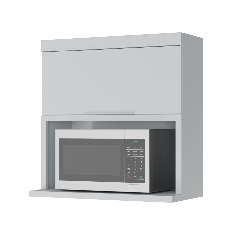 Armário Aéreo 1 Porta Marquesa 80cm 100% MDF Branco