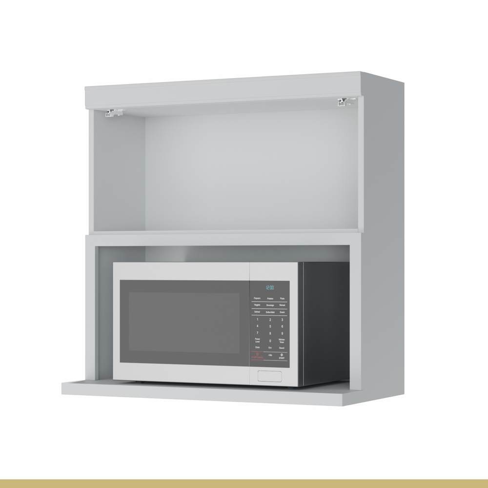 Armário Aéreo 1 Porta Marquesa 80cm 100% MDF Branco