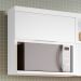 Armário Aéreo 1 Porta Marquesa 80cm 100% MDF Branco