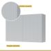 Armário Aéreo 2 Portas 120cm 100% MDF Rainha Branco