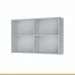 Armário Aéreo 2 Portas 120cm 100% MDF Rainha Branco