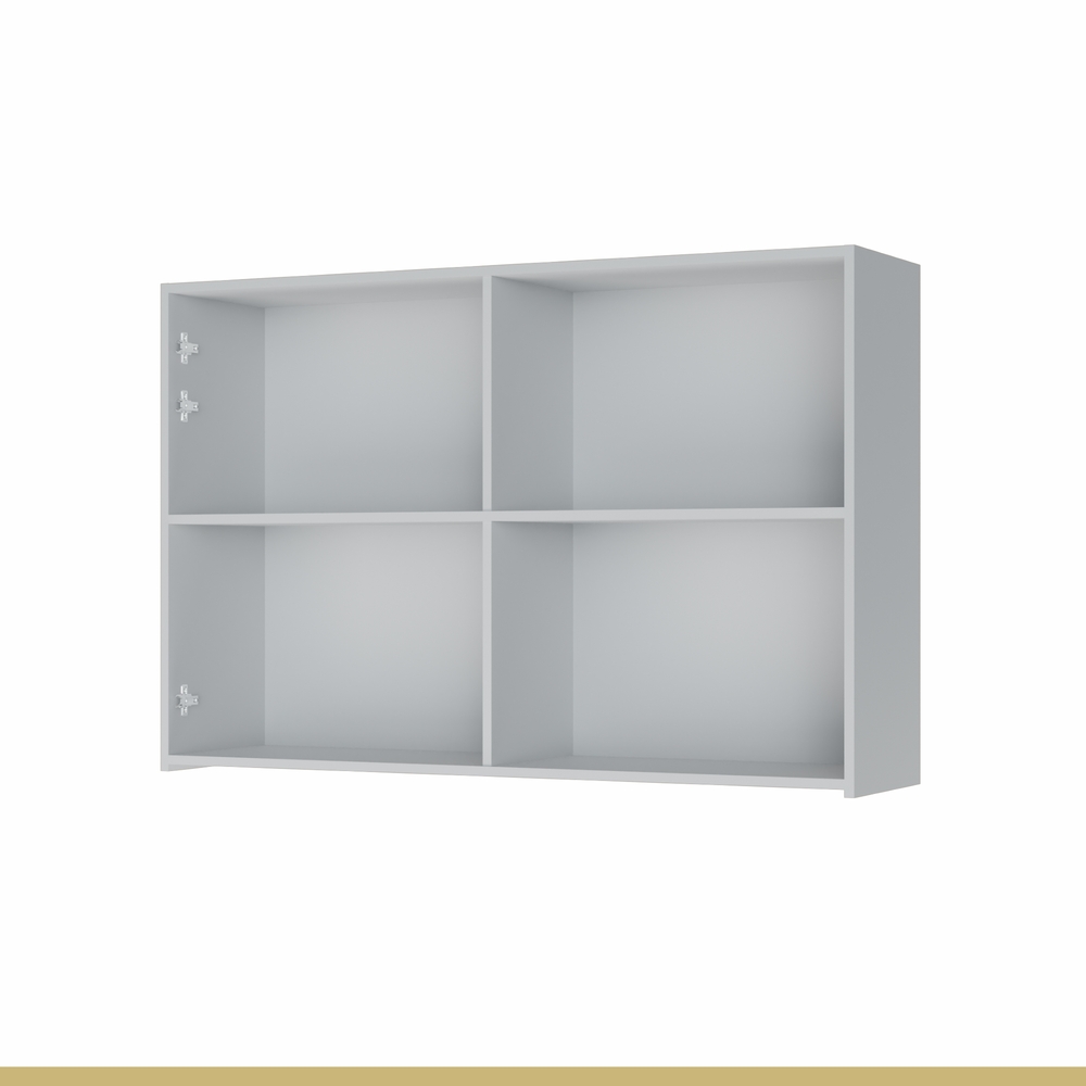 Armário Aéreo 2 Portas 120cm 100% MDF Rainha Branco