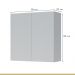 Armário Aéreo 2 Portas 80cm 100% MDF Rainha Branco