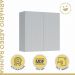 Armário Aéreo 2 Portas 80cm 100% MDF Rainha Branco