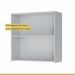 Armário Aéreo 2 Portas 80cm 100% MDF Rainha Branco
