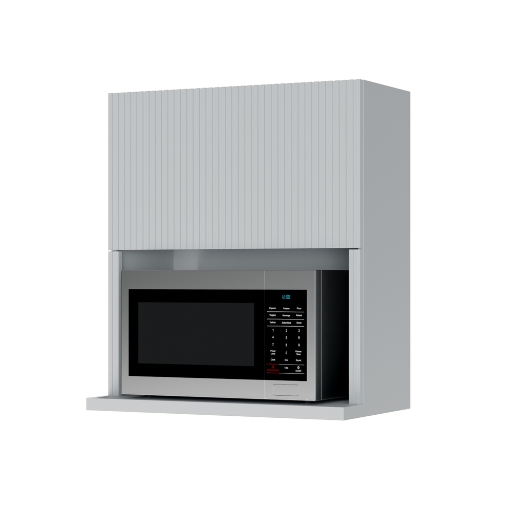 Armário Aéreo Micro 1 Porta Basculante 70cm 100% MDF Rainha Branco