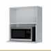 Armário Aéreo Micro 1 Porta Basculante 70cm 100% MDF Rainha Branco
