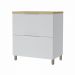 Balcão 1 Porta 1 Gaveta Marquesa 80cm 100% MDF Móveis Nesher Branco