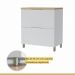Balcão 1 Porta 1 Gaveta Marquesa 80cm 100% MDF Móveis Nesher Branco