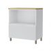 Balcão 1 Porta 1 Gaveta Marquesa 80cm 100% MDF Móveis Nesher Branco