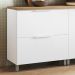 Balcão 1 Porta 1 Gaveta Marquesa 80cm 100% MDF Móveis Nesher Branco