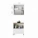 Cozinha 2 Peças 100% MDF Marquesa Branco