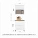 Cozinha 2 Peças 100% MDF Marquesa Branco