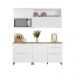 Cozinha 4 Peças 100% MDF Marquesa Branco