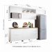Cozinha 5 Peças 100% MDF Marquesa Branco