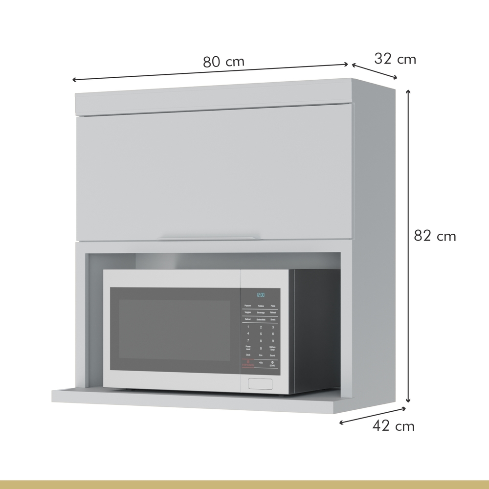 Cozinha 5 Peças 100% MDF Marquesa Branco