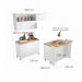 Cozinha 5 Peças 100% MDF Marquesa Gourmet Branco