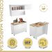 Cozinha 5 Peças 100% MDF Marquesa Gourmet Branco