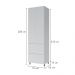 Paneleiro 2 Portas 2 Gavetas 70cm 100% MDF Rainha Branco