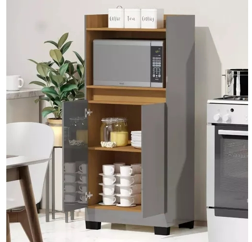 Armário Multiuso Organizador Moderno Para Escritório Balcão Aparador Cantinho do Café