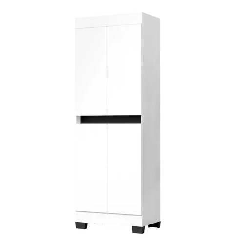Armário Multiuso Organizador para Lavanderia Moderno com 4 Portas Top Luxo Gl