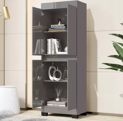 Armário Multiuso Organizador para Quarto Closset Sapateira 4 Portas Top Moderno Luxo Gl