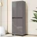 Armário Multiuso Organizador para Quarto Closset Sapateira 4 Portas Top Moderno Luxo Gl