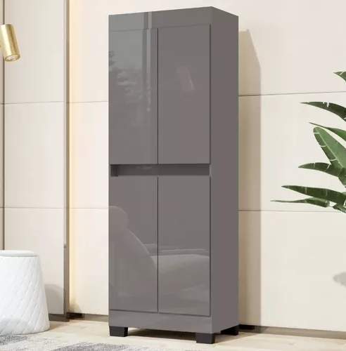 Armário Multiuso Organizador para Quarto Closset Sapateira 4 Portas Top Moderno Luxo Gl