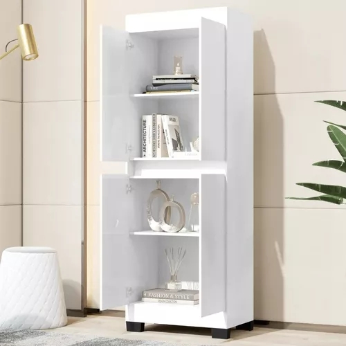 Armário Multiuso Organizador para Quarto Closset Sapateira 4 Portas Top Moderno Luxo Gl