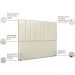 Cabeceira Casal 140cm Allia Corano Bege RM
