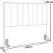 Cabeceira Casal 140cm Allia Linho Bege RM