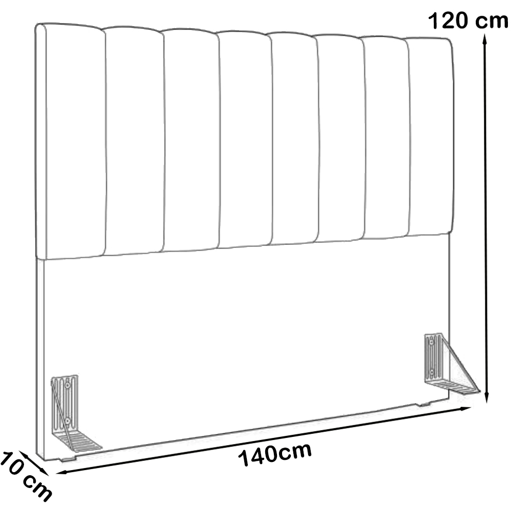 Cabeceira Casal 140cm Allia Linho Bege RM
