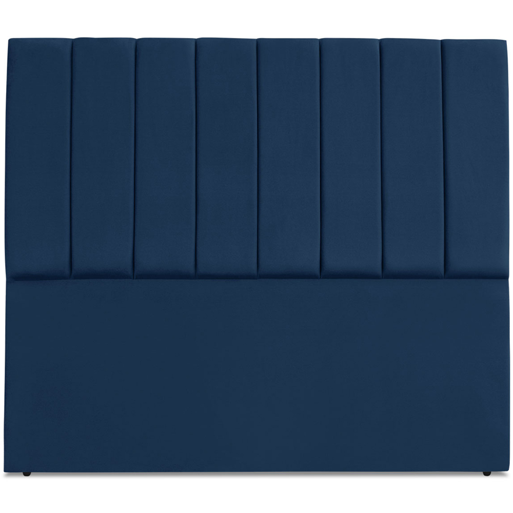 Cabeceira Casal 140cm Allia Suede Azul Marinho RM