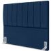 Cabeceira Casal 140cm Allia Suede Azul Marinho RM