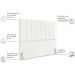 Cabeceira Casal 140cm Allia Suede Branco RM