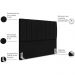 Cabeceira Casal 140cm Allia Suede Preto RM