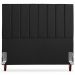 Cabeceira Casal 140cm Arlla Linho Preto RM