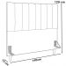 Cabeceira Casal 140cm Arlla Linho Rose RM