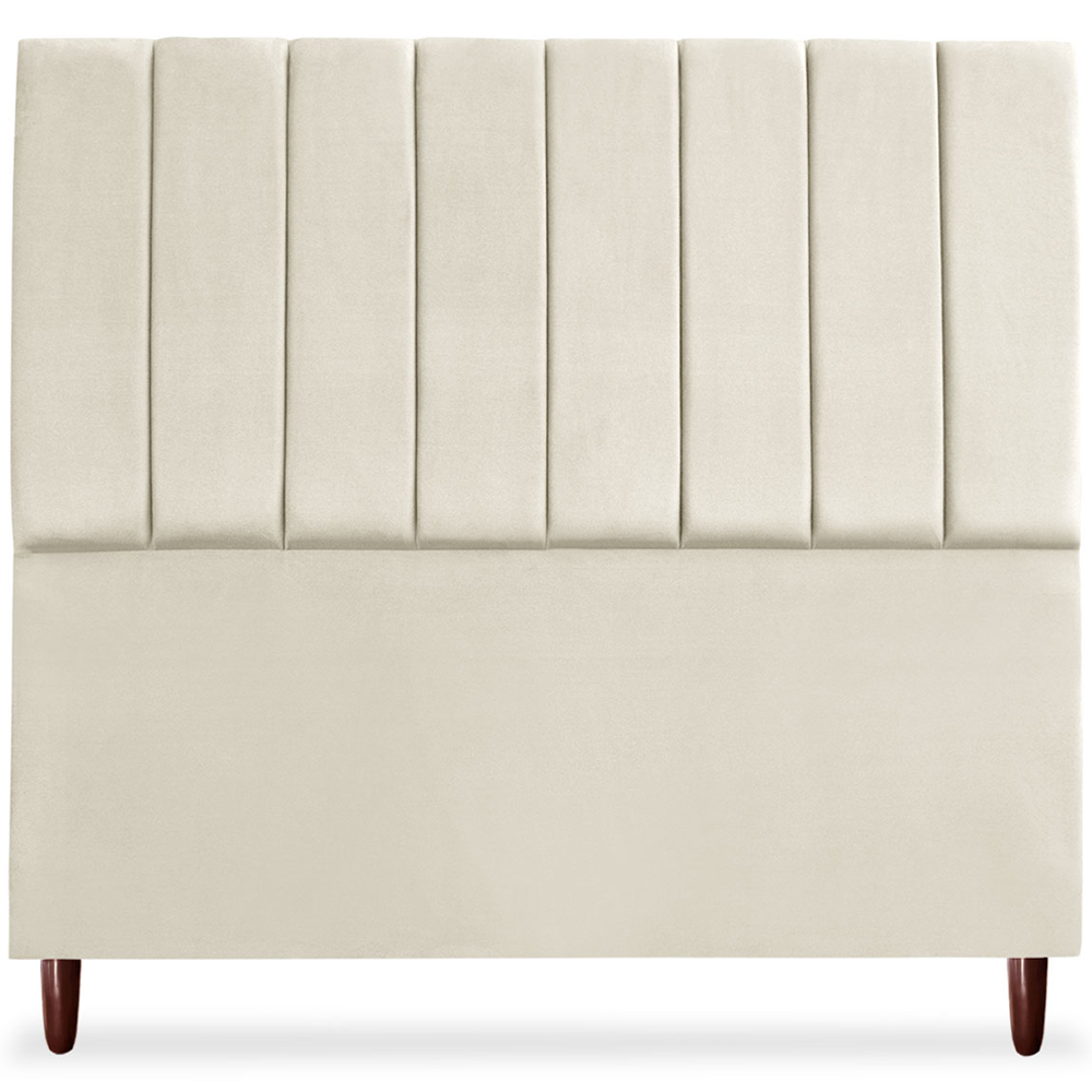 Cabeceira Casal 140cm Arlla Suede Bege RM