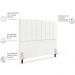 Cabeceira Casal 140cm Arlla Suede Branco RM