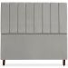 Cabeceira Casal 140cm Arlla Suede Cinza Claro RM