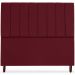Cabeceira Casal 140cm Arlla Suede Vinho RM